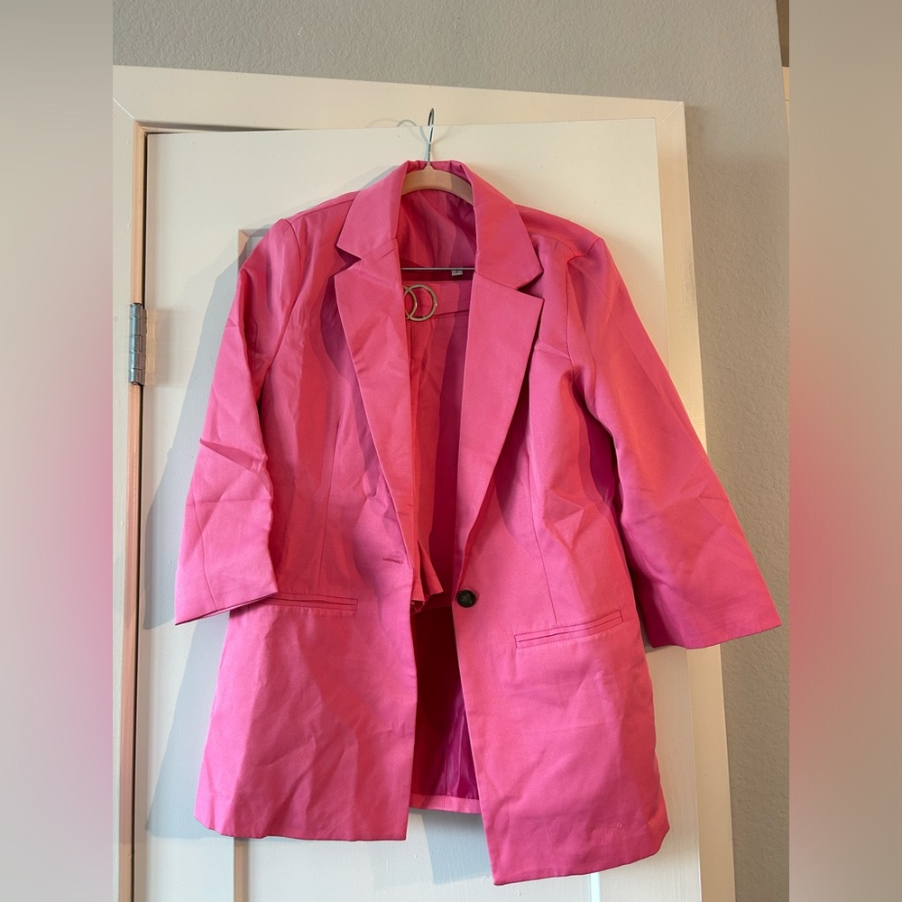 Hot Pink Suit Set, Size S